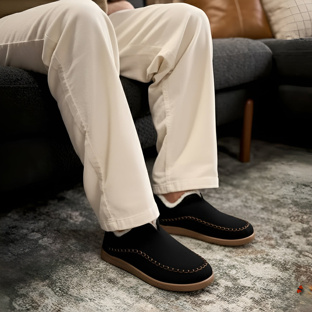 Atom Cloud Slippers - Black