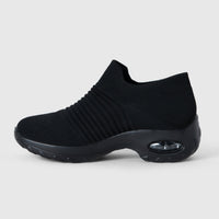 Breathable No-Tie Stretch Shoes - Black
