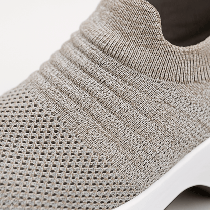 Breathable No-Tie Stretch Shoes - Khaki