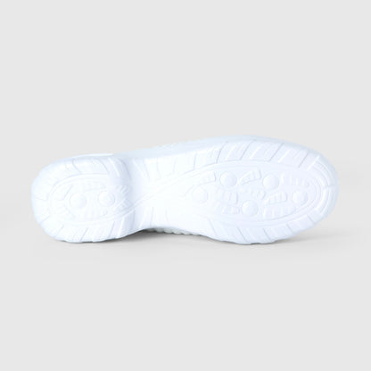 Breathable No-Tie Stretch Shoes - White