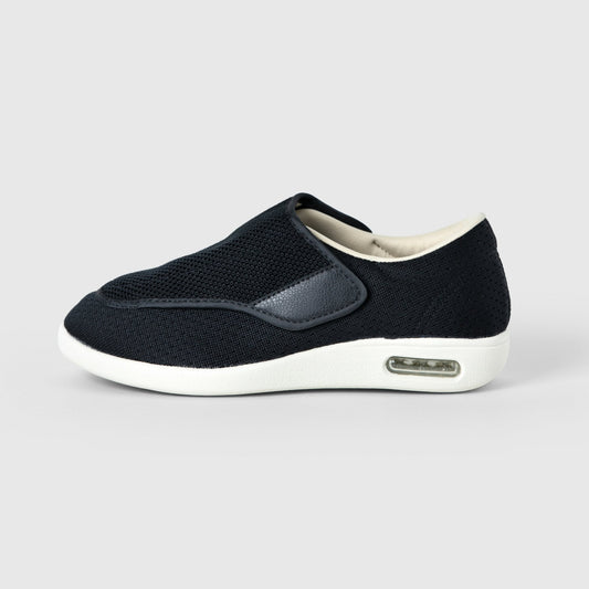 Chloe Stretch No-Tie Wide Shoes w/ Adjustable Closure