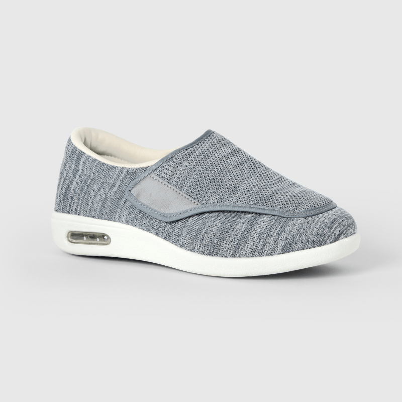 Chloe Stretch No-Tie Wide Shoes w/ Adjustable Closure