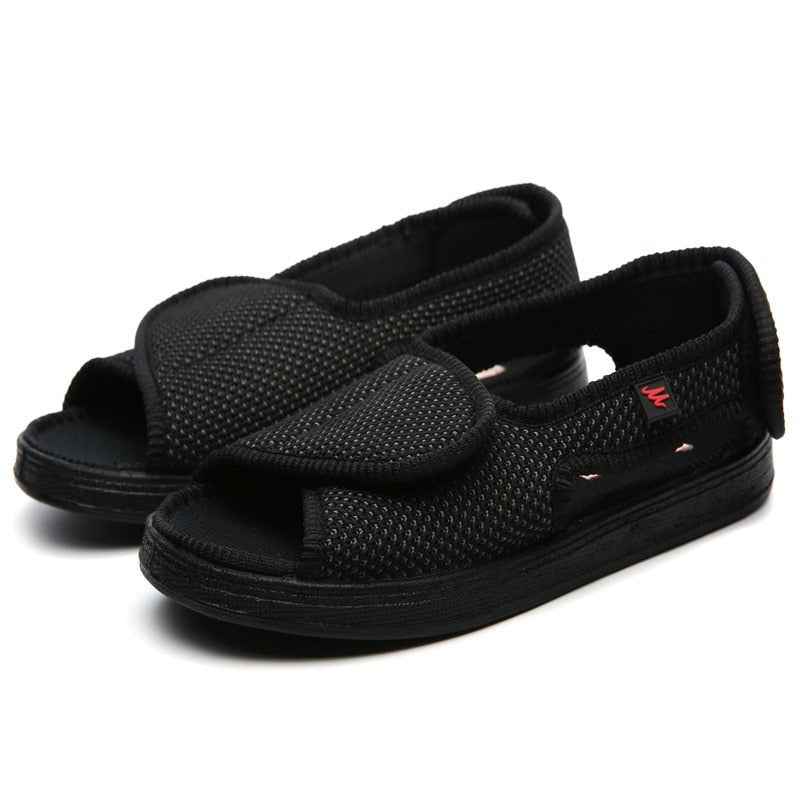 Coles Wide Feet Sandals - Black