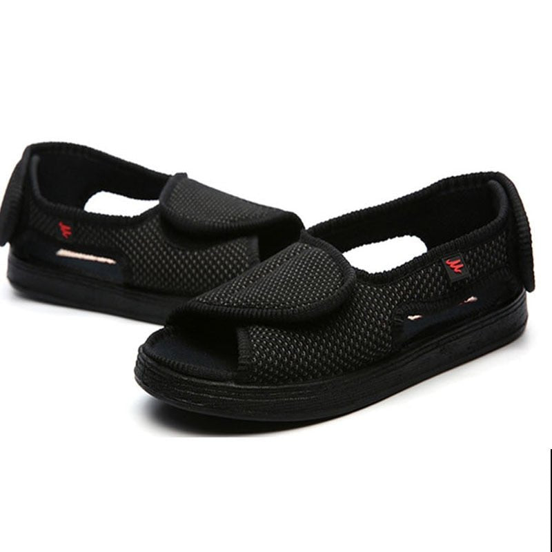 Coles Wide Feet Sandals - Black