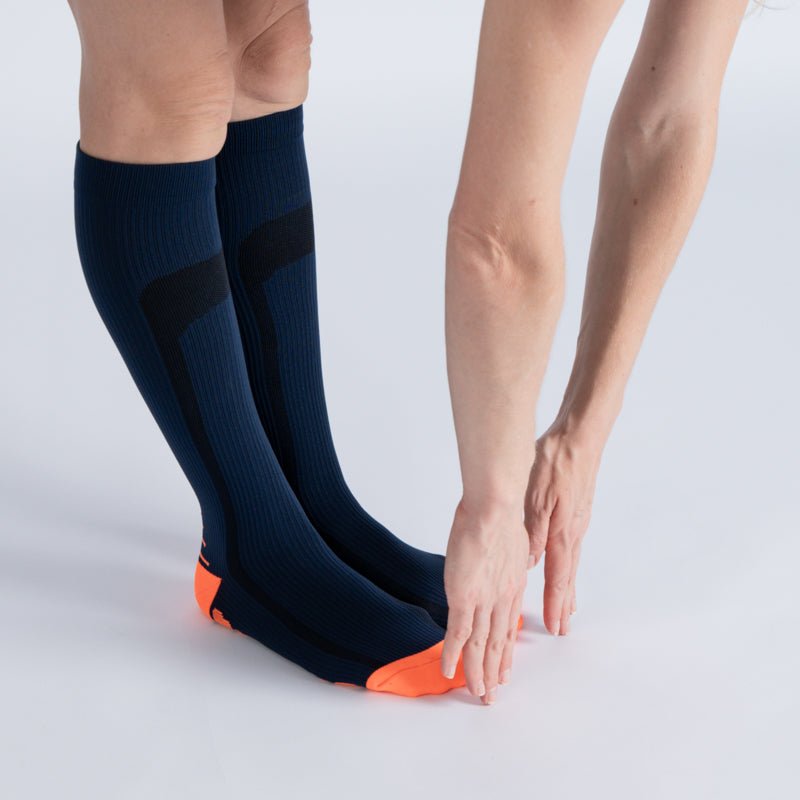 Compression Socks - Blue Orange