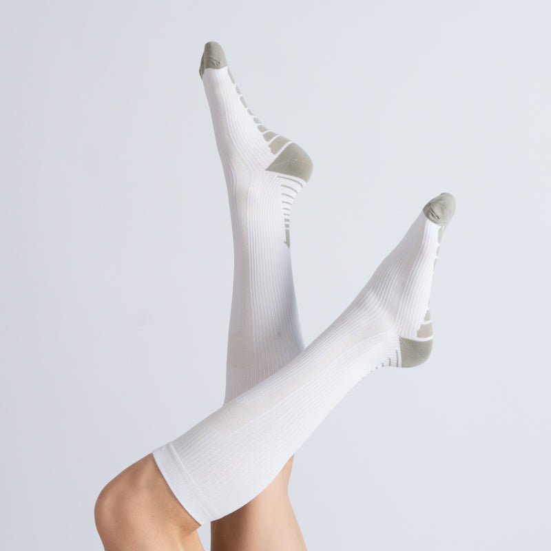 3-Pack White Compression Sock Bundle