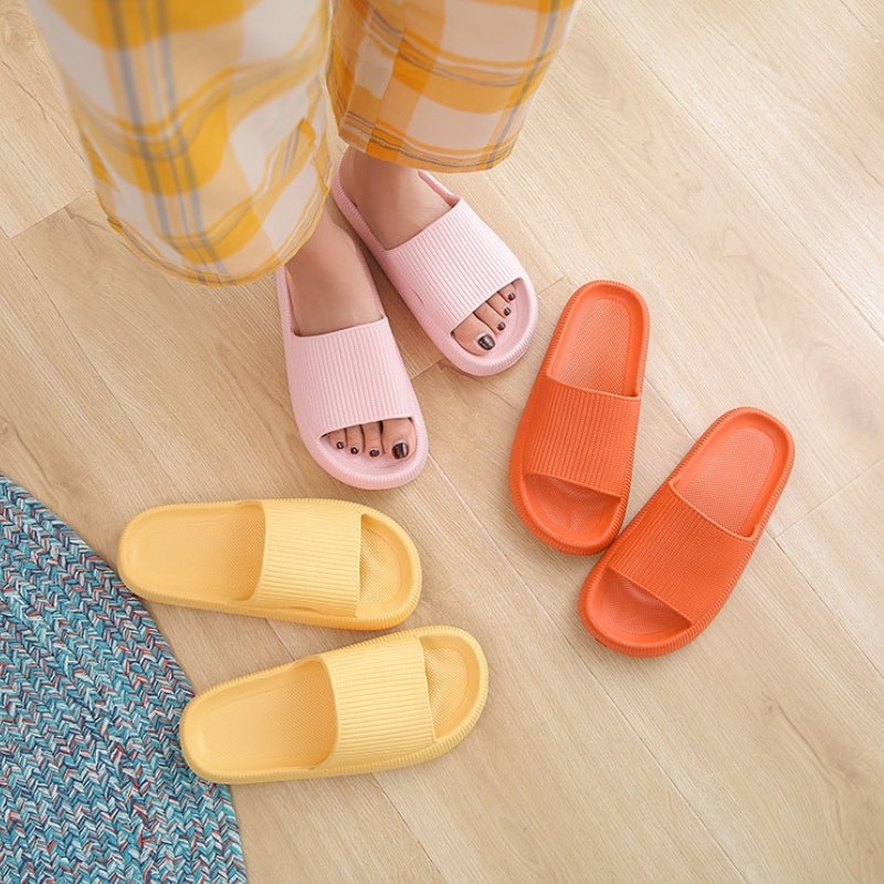 Heel Support Cushion Slides - Orange