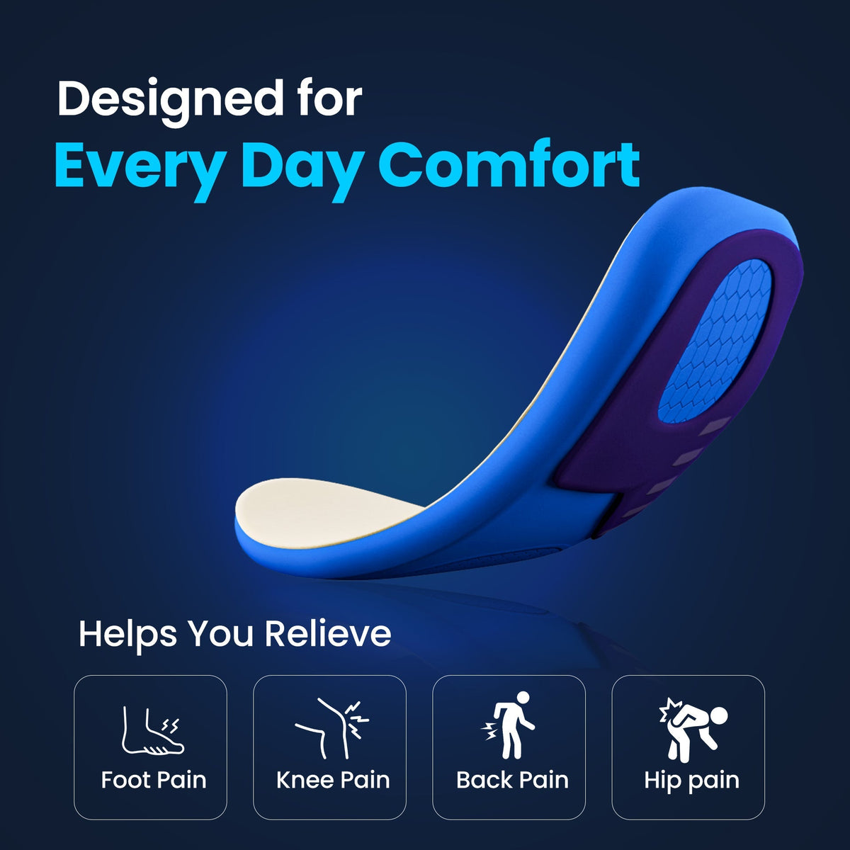 3-Pack Memory-Sole Gel Sport Orthotic