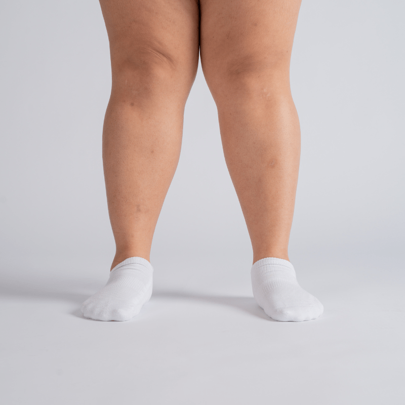3-Pack Padded Extra-Stretch Socks - White (Knee, Crew, Ankle)